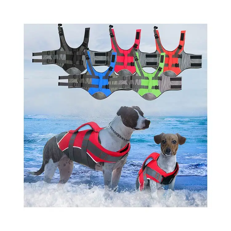 

Sample Available Vests Paddle Safe Swimming Float Coat Dog Harness Dog Life Jacket, Blue,black,red,green,orange,custom color