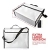Fireproof Lock Box Bag for Documents - Fire Proof Safe Document Holder Bags - Waterproof Storage Safety for Files, Money, Passpo