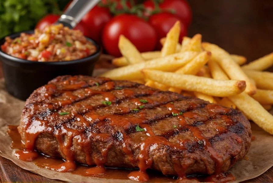 Chipotle steak with grilled vegetables