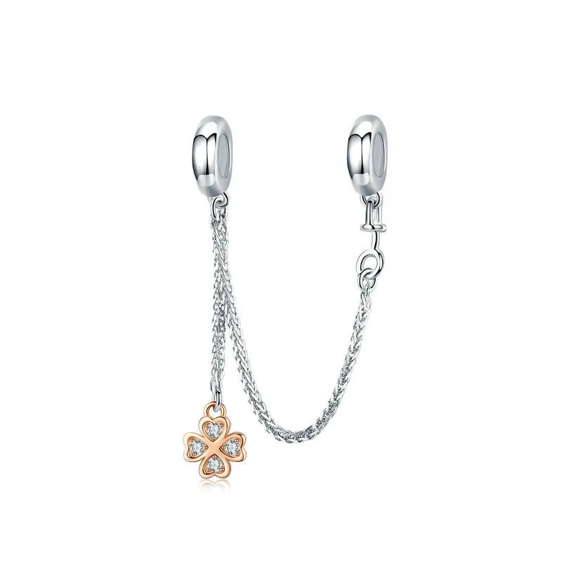 

925 Sterling Silver clover pendant charm for Bracelet Necklace Charm DIY Jewelry