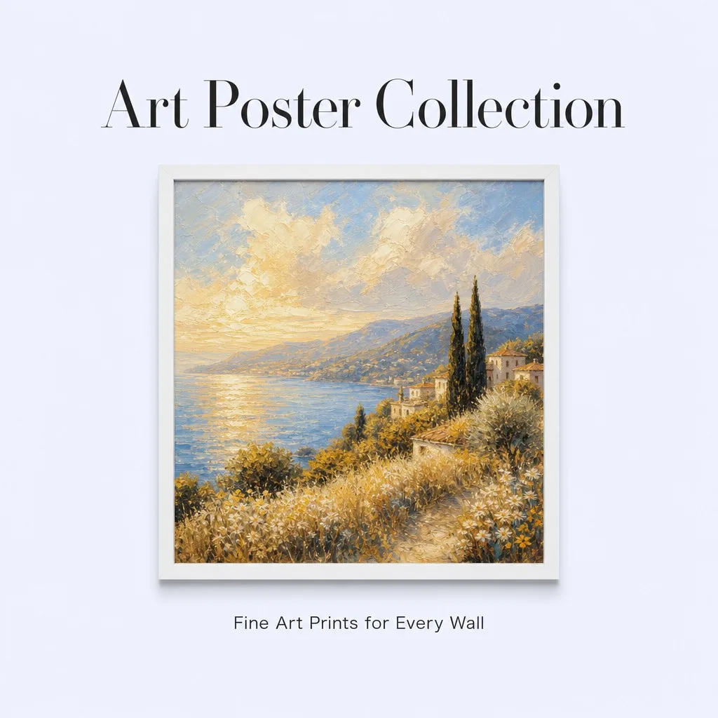 Art poster collection opening — square