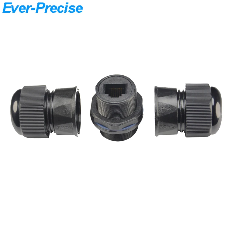 Rj11 Waterproof Socket Connector M20 Waterproof Rj 11 Connector Coupler