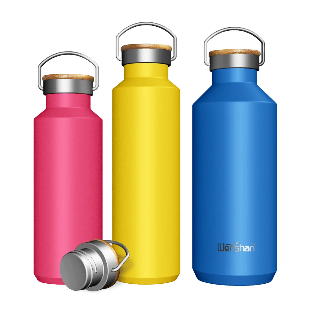 

Wholesale 18oz 24oz 32oz Double Wall Stainless Steel Vacuum Flask Water Bottle with Custom Service, Customized colors acceptable