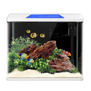 Image of Home and office decoration hot selling Glass fish tank table without changing water fish tank aquarium