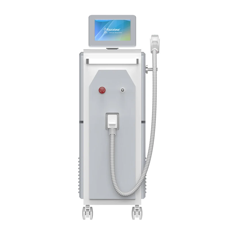 

Razorlase 3 wavelength trio permanent fiber 755 808 1064nm diode laser hair removal machine for commercial