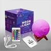 Creative Gift Upgraded Hanging Thread Remote & Touch Control 3D Night Light Lamp 15cm Moon Lamp 16 colors