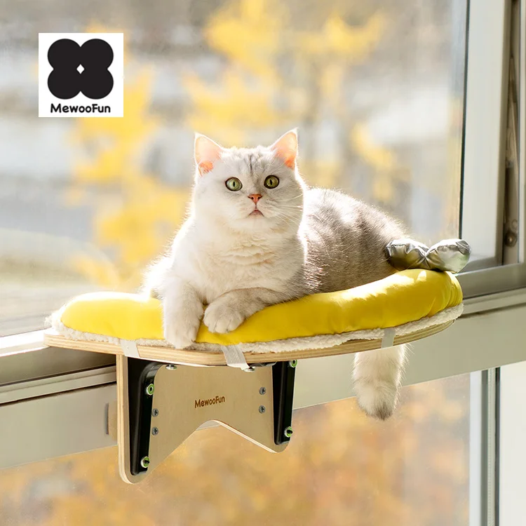 

MewooFun New Original Design Cat Window Perch Cat Hanging Bed Hammock for Cats with Cushion