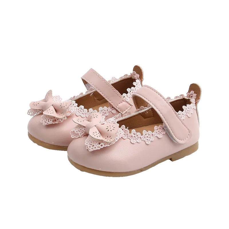 

New Baby Girls Shoes Cute Girl Lace Kids Dancing Shoes WZ1, Pink,black,white