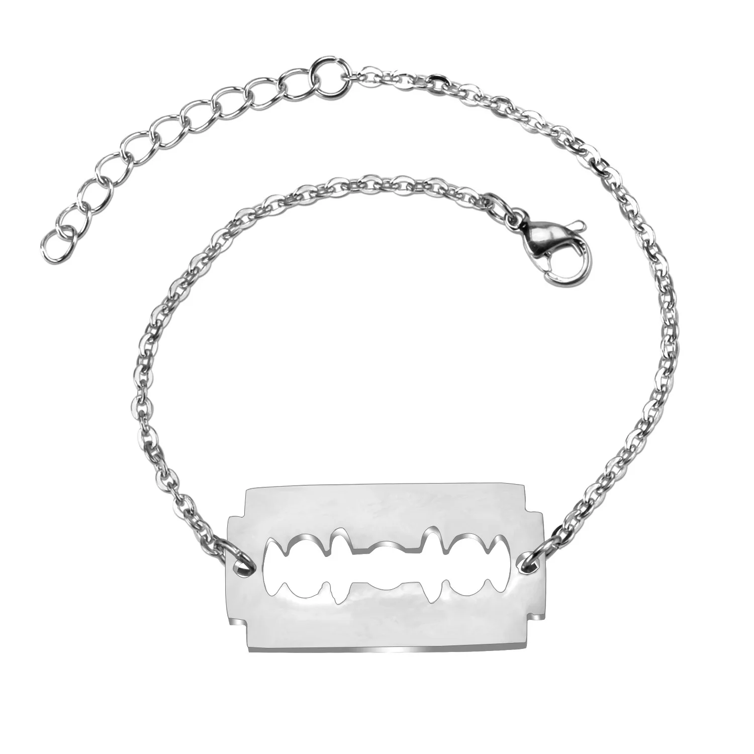 

fashion jewelry wholesale simple women's stainless steel blades bracelet