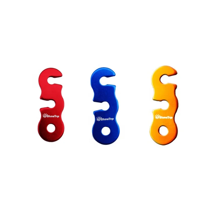 

OEM Custom LOGO outdoor tent accessories hanger buckle adjuster wind rope buckle tent canopy tent buckle, Blue/red/gold