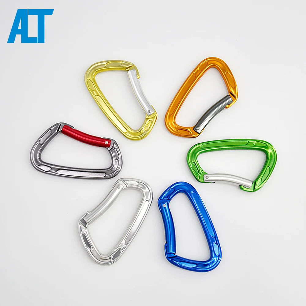 

Ailot 22KN Camping Hook Outdoor Aluminum Custom Locking D Shape Rock Climbing Carabiner, Customized