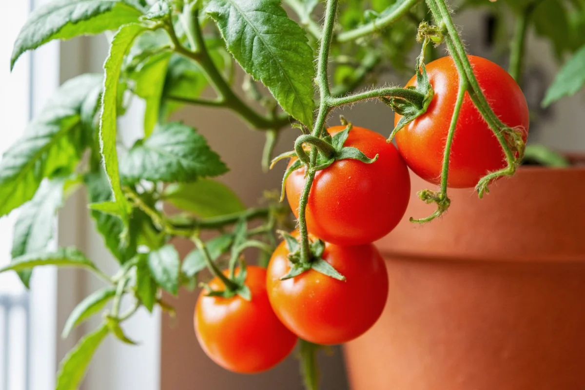 can tomato plants grow indoors