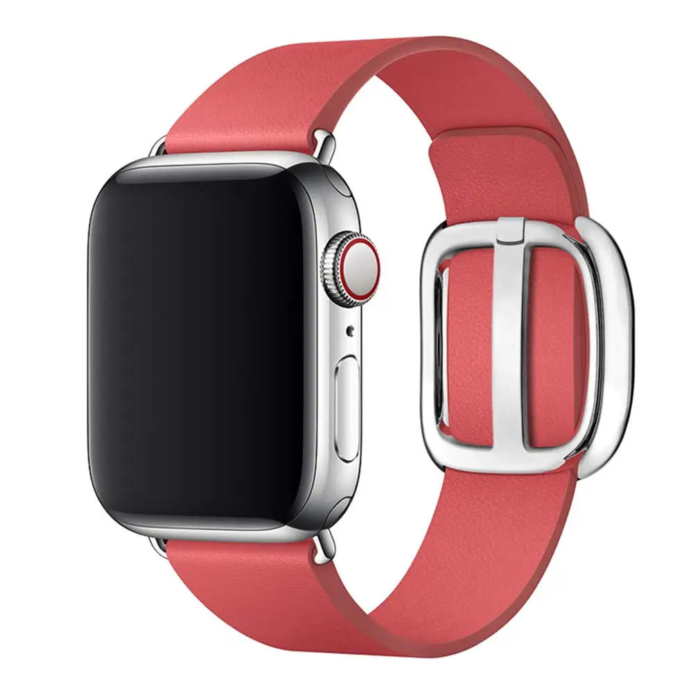 Modern buckle strap For Apple Watch band 4 3 5 iwatch band 42mm/38mm 44mm/40mm correa Leather bracelet watch Accessories
