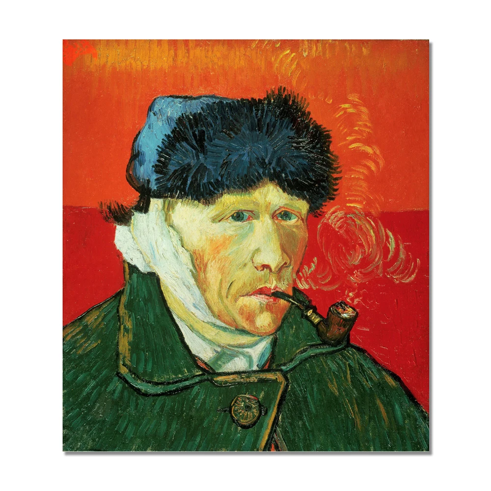 Western Art Impressionist Van Gogh Self Portrait Series Famous Figure Canvas Paintings