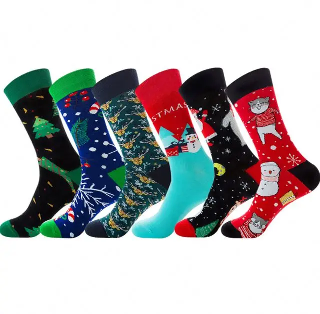 

Fashion Cartoon Pattern School Socks Christmas, Custom color