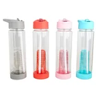 750 ミリリットル/25 オンスホット販売格安 bpa 無料きれいなプラスチック tritan フルーツ注入器ジムスポーツクリスタル水ボトルフリップふたとストロー
