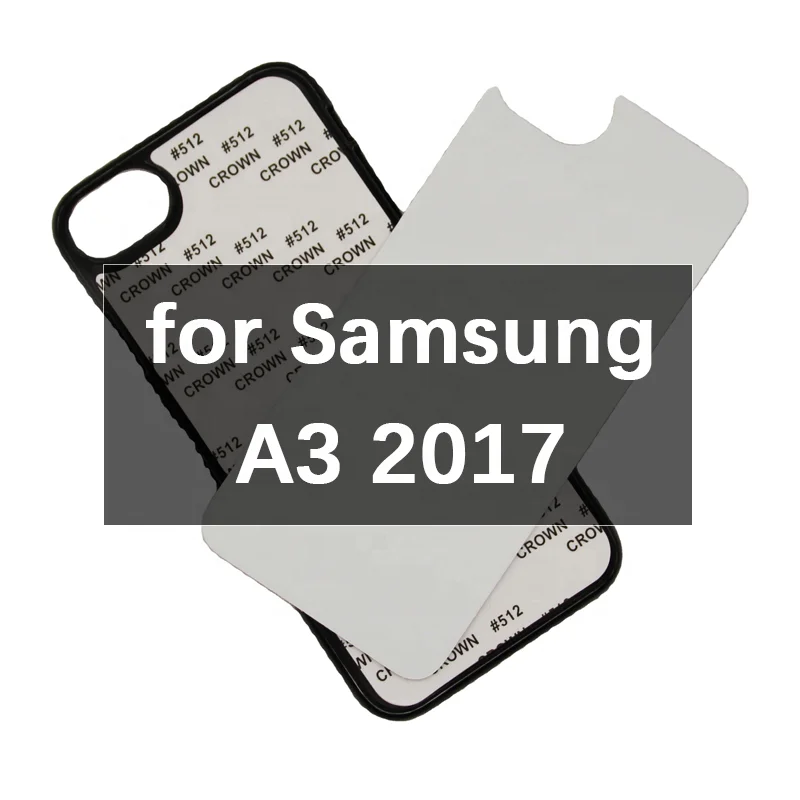 

Zhike for Funda Para Celular Coque Telephone White Clear Rubber Blanks PC TPU 2d Samsung A3 2017 2 in 1 Sublimation Phone Cases