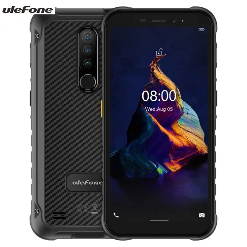 

Original Factory Ulefone Armor X8 Rugged Phone 4GB+64GB cellphone 5.7 inch Android 10.0 cellular Network: 4G Smartphone