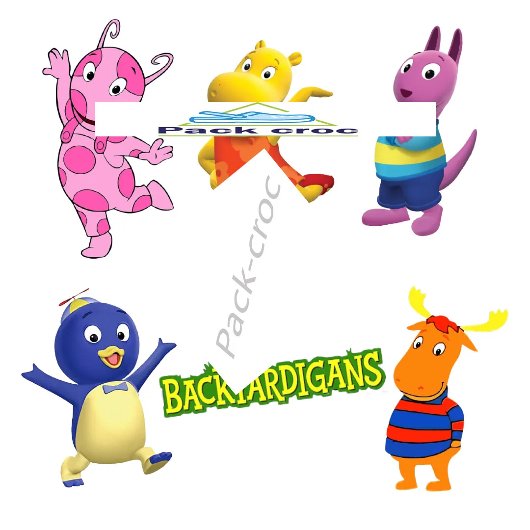 

Custom Bear Dancing Backyardigants Designer Croc Charms Clear Stocks For Film Culture Publicity, Customized color