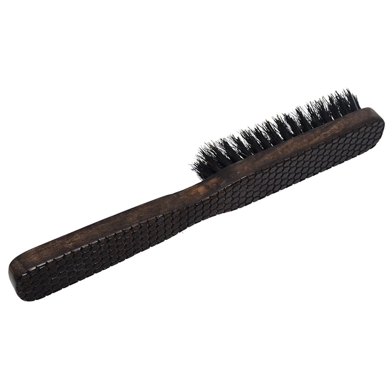 Vintage Boar Bristle Beard Mini Brush Handmade Mustache Pocket Portable