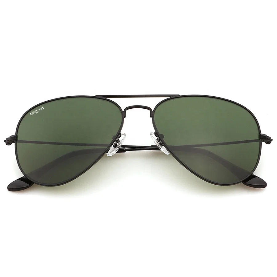 

2019 Pilot Sunglasses for Men & women Fashion Sun glasses Metal Frame Glass lenses UV400