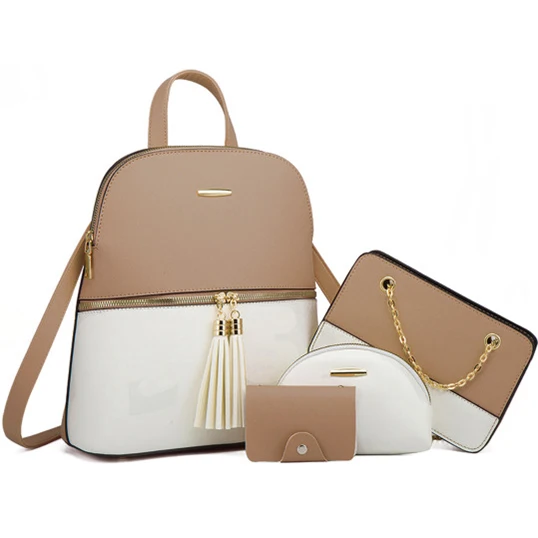 

pu leather womens handbags and purses 2022 vendors new fashion 4 in 1 set, Customized color