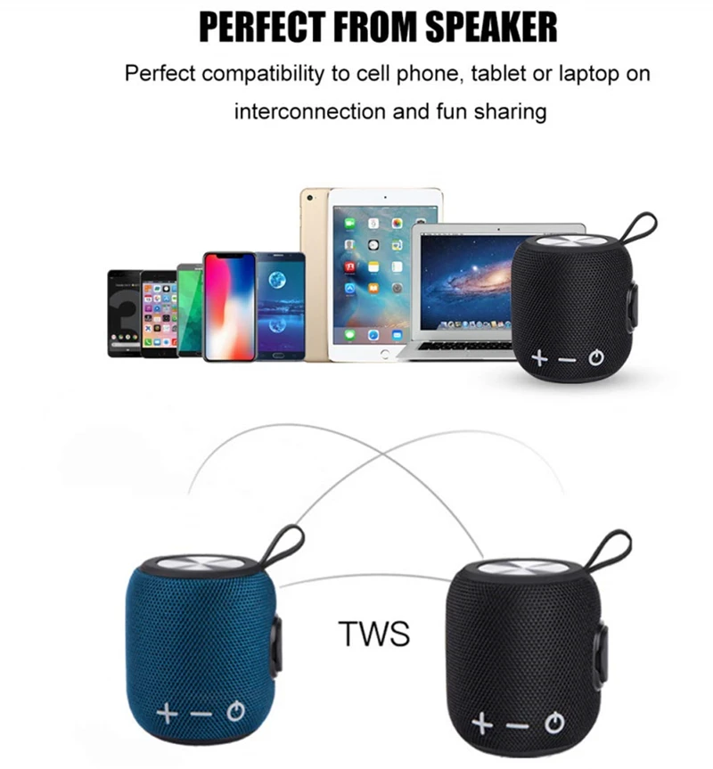 2019 Best Product Bluetooth Speaker Home Theatre System Speaker Wireless Portable Music Bluetooth Speaker Waterproof IPX7 - ANKUX.COM
