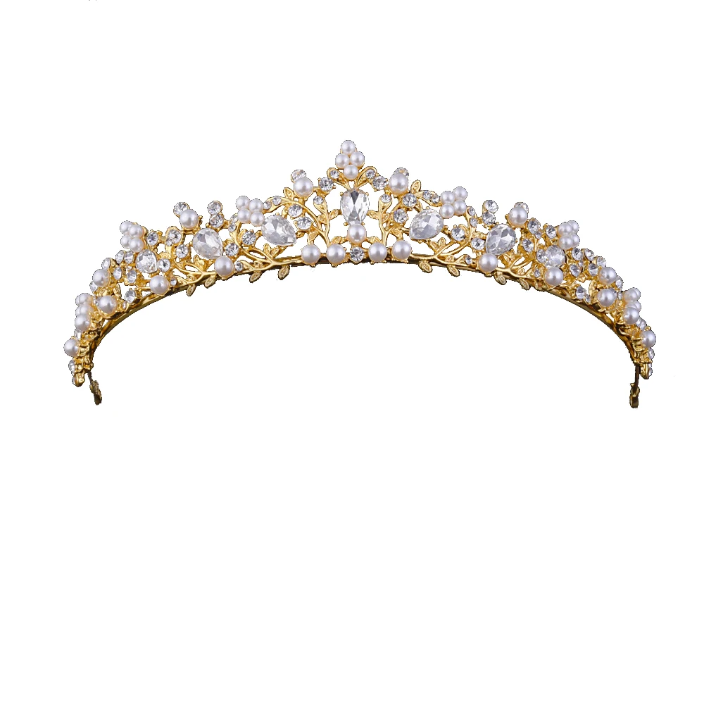 

Handmade Fashion Style Diamond Crown Bride Headdress Wedding Hair Accessories Studio Dress Tiara Alloy + Crystal + Rhinestone