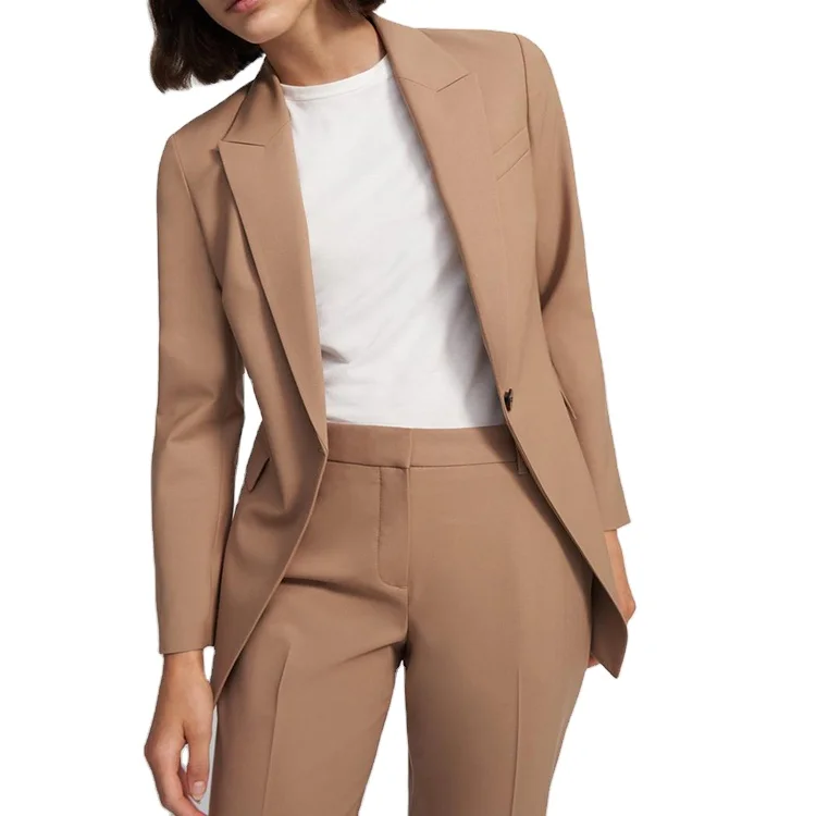 

Korea Style 2021 Autumn Fashion Solid Business Blazer Women Suits For ladies