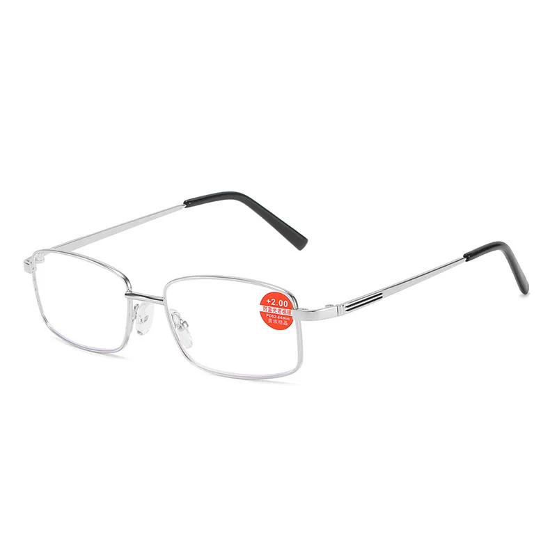 

Quality assurance square metal optical frame anti blue metal reading glasses, Custom colors