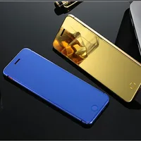 

Newest unlocked GSM touch button ulcool v66 v66+ plus Mirror Touch Key pad Metal Body mini phone without camera