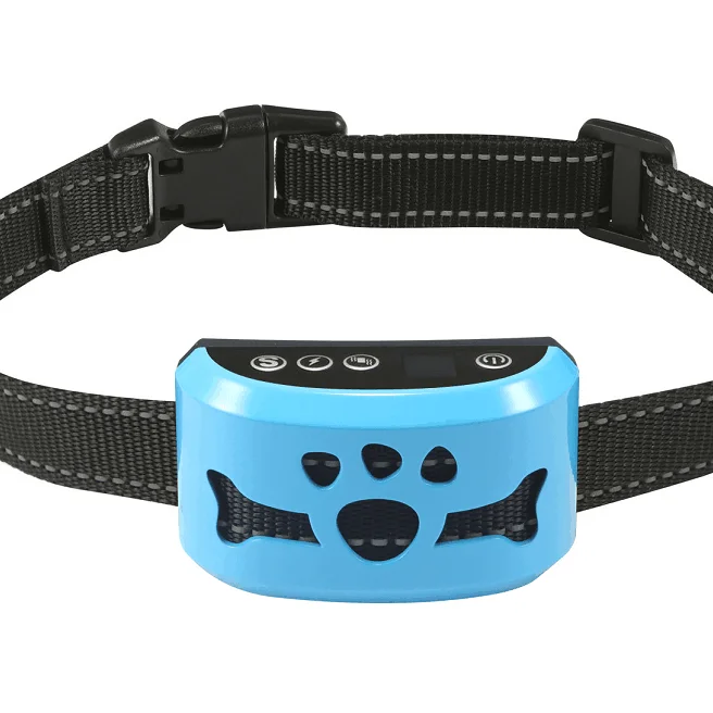 2019 upgrade version No Bark Collar with Smart Detection Vibration and Harmless Shock,Anti Barking Device for Small Medium and L