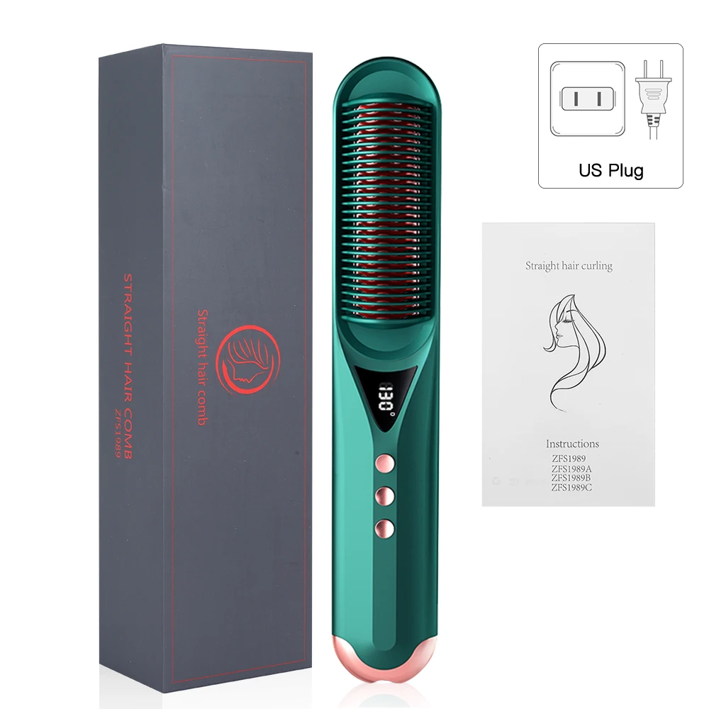 

Electric styling comb PTC heating negative ion hair straightening comb