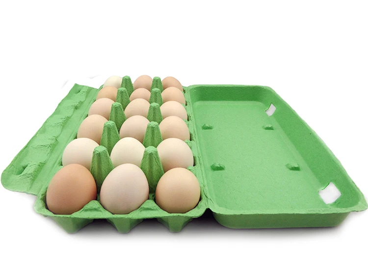 Hot Sells Custom Printed 18 Egg Cartons Pulp Molded Egg Tray,Bulk Egg