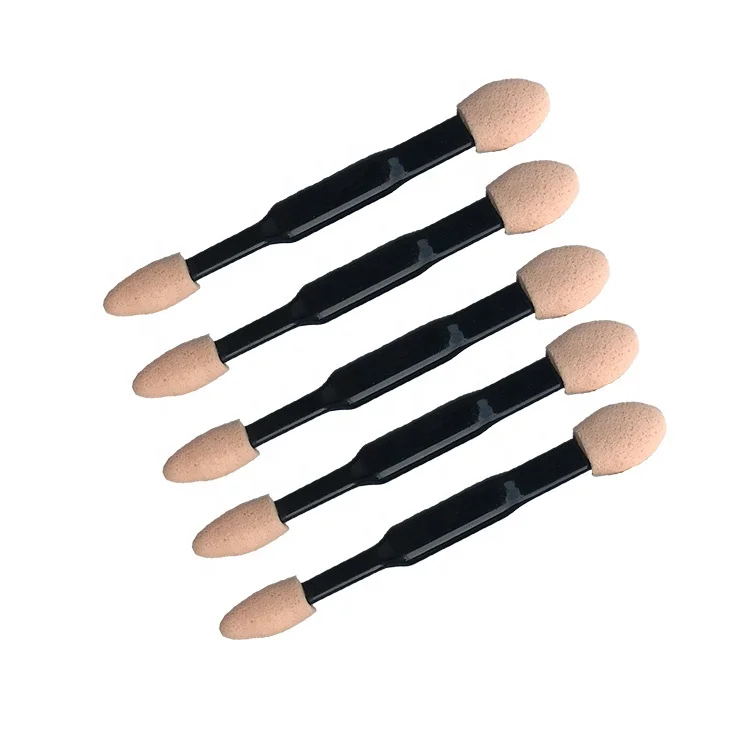 
Factory Direct Selling Disposable Dual-end Sponge Eyeshadow Applicator with Foam Tip 