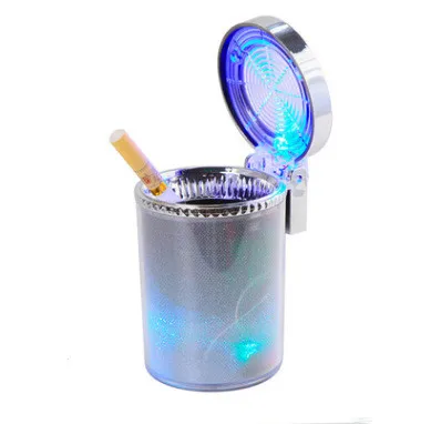 

Car ashtray air outlet colorful ashtray with led lights with 7 colour LED ashtray factory wholesale, As show