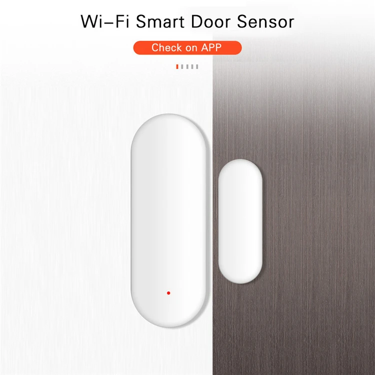 Home Security Smart Alarm System Automatic Magnetic WiFi Door Window Sensor with Mobile App Remote Monitoring Tuya Smart Life