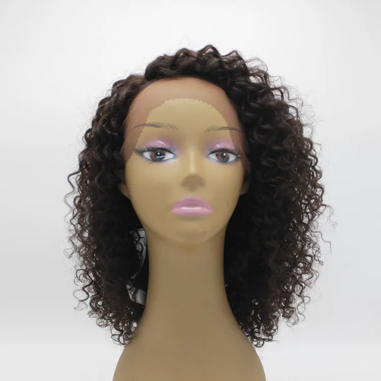 

Fashion Human Hair Lace Front Wig Kinky Curly Brazilian Human Hair Wigs for Black Women Machine Remy Full Lace Wig