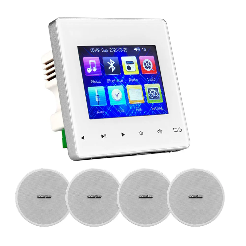 

Smart Home Audio Background Music Digital Wall Amplifier Stereo Speaker Music Player Full Set