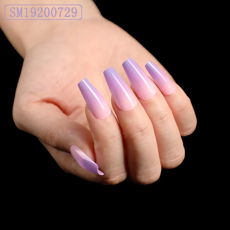 

Fashion Full Cover Press On Fakenail False Nails With Double Tape False Nails with Sticker Packaging