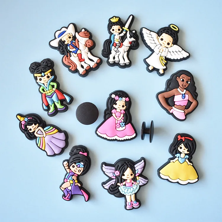 

Stock Korea Cartoon Design PVC Rubber Shoe Charms Accessories For Clog Shoes, As picture/custom