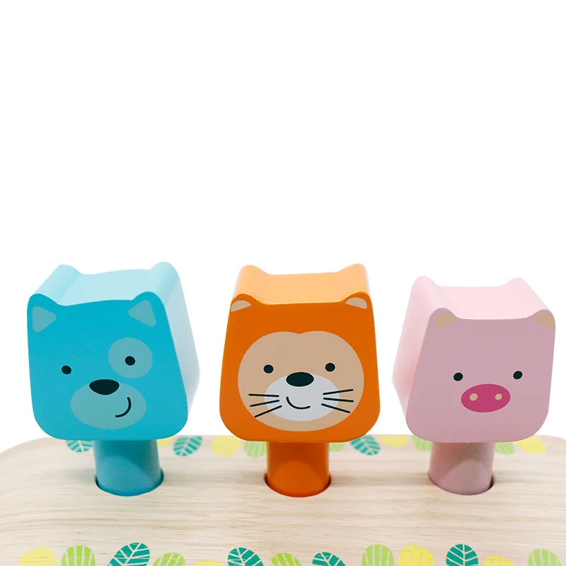 
Mookids Good frends Wooden Toys Enlightenment Percussion Toy Wooden Beat Trapeze Children Baby Noise Maker Educational Play 