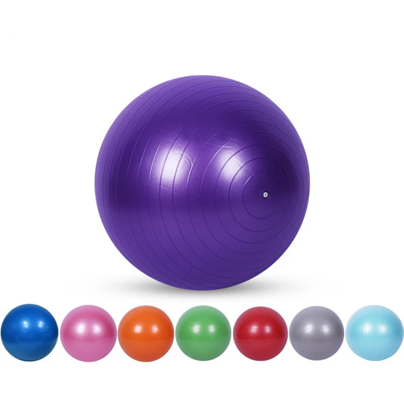 

PVC Custom Gym Yoga Ball 65mm Exercise office Chair High Density Colorful Customized With Pump