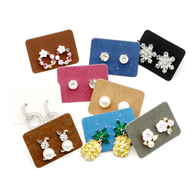 100pcs Earring Display Cards Jewellery Packaging Ear Stud Cards 