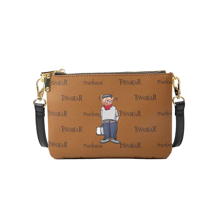 

New fashion retro shoulder bag casual trend brown lady messenger bag, Coffee