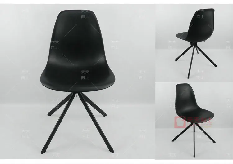 New Design Home Chair with Plastic Steel Pipe Dining Room Chair Modern Leisure Chair