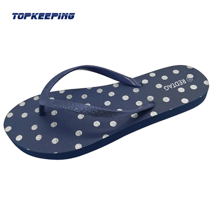 

4219115 New Design Woman Female Sublimation Print PVC PE Flip Flop Slipper