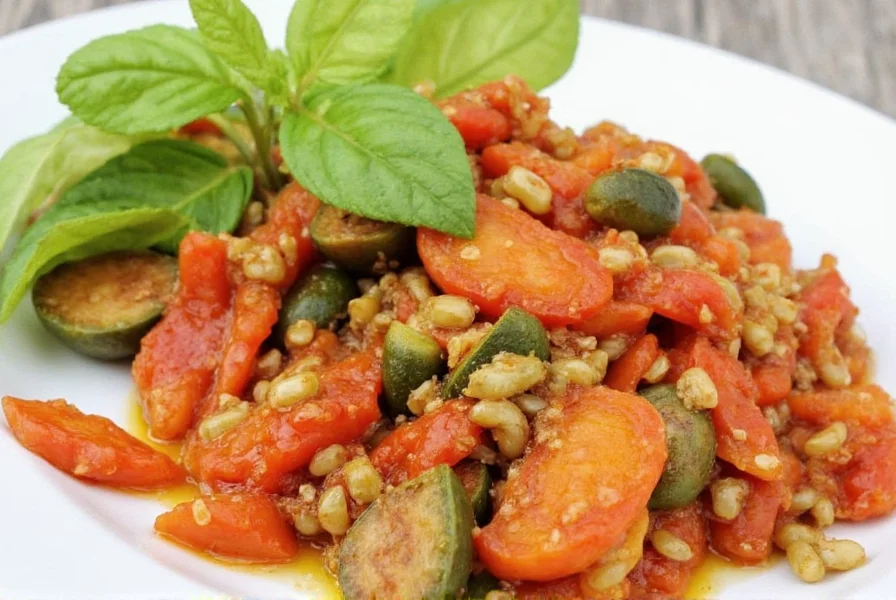 Final Italian vegetable mix presentation