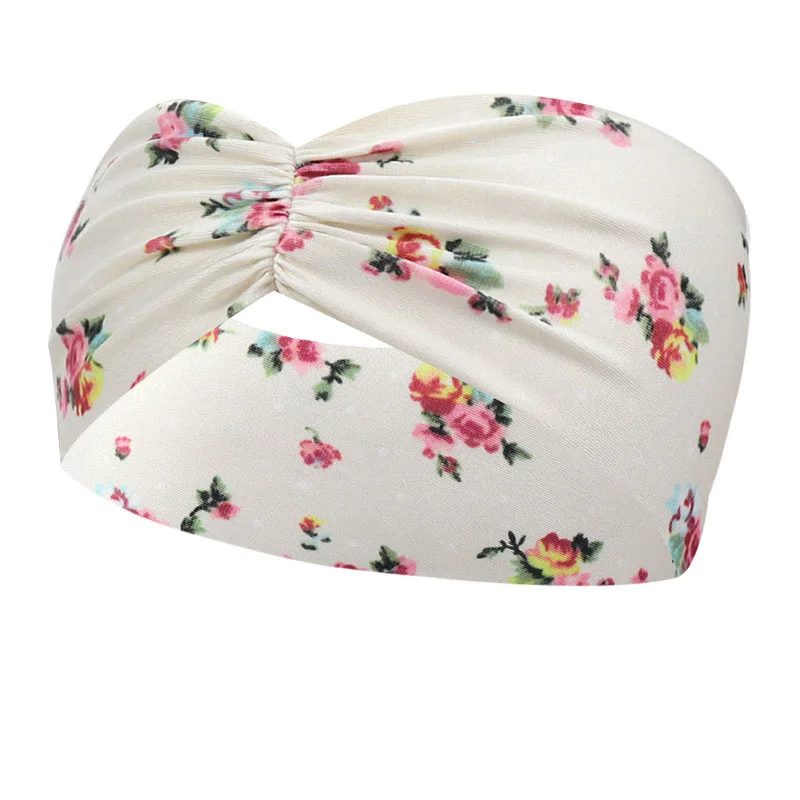 

Bohemia Printing Elastic Knitted Band Sports Sweat Headband Wholesale