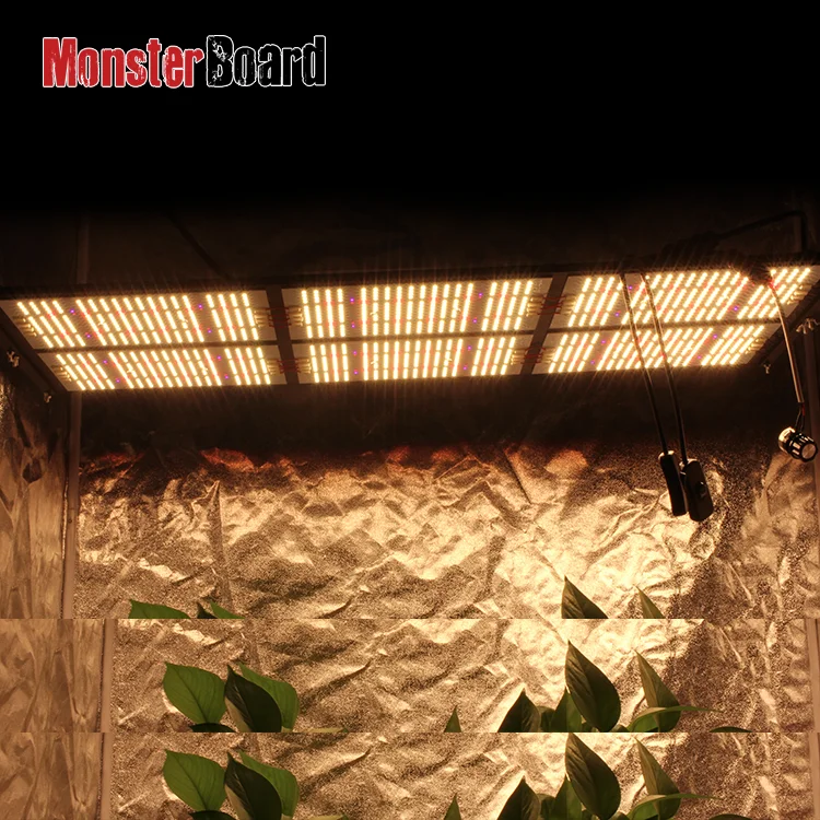 Geeklight hlg 600w monster board led grow light kit samsung lm301h +cree +lg with meanwell driver for home grower